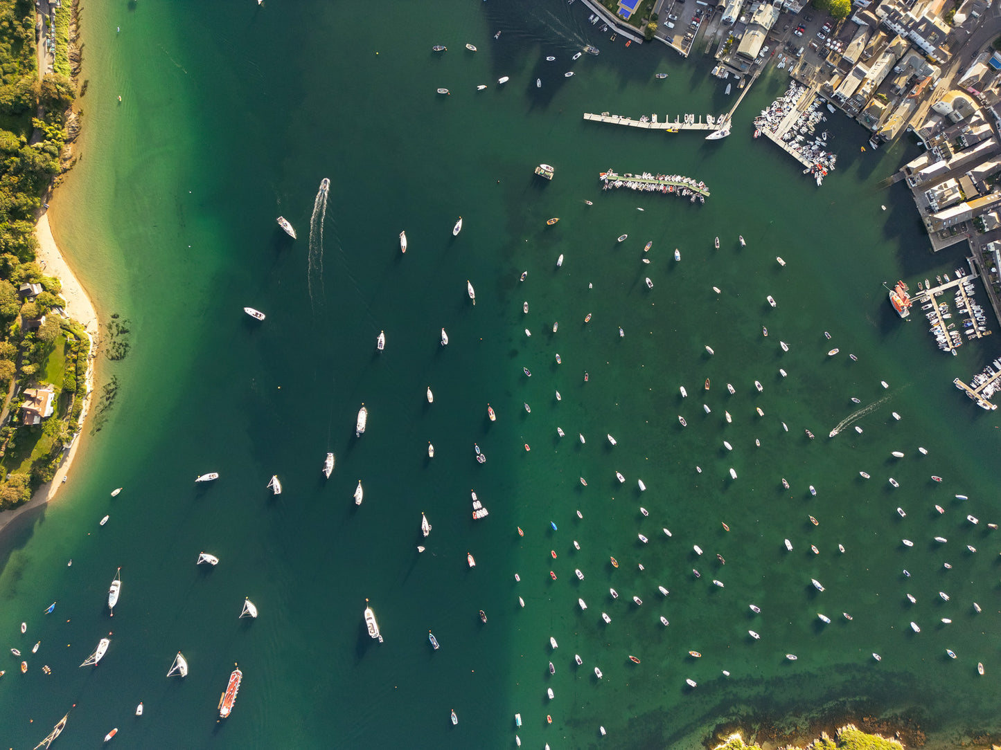 Salcombe Harbour Top Down
