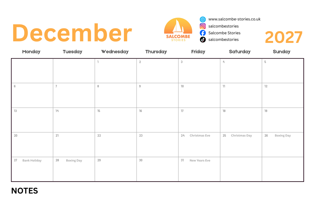 2027 Calendar