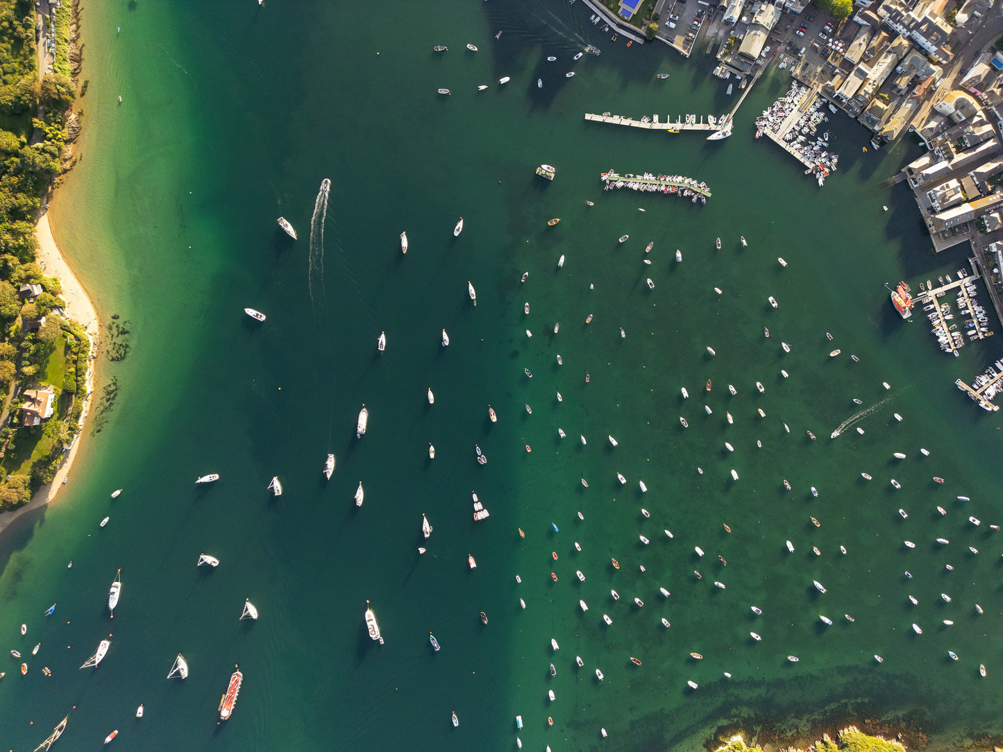 Salcombe Harbour Top Down