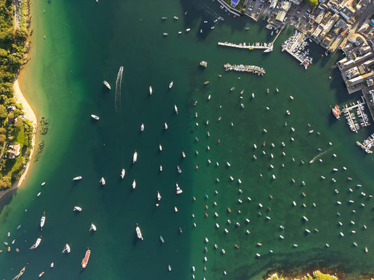 Salcombe Harbour Top Down